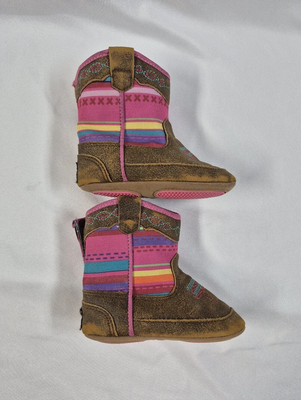 Baby Bucker Twister Camilla Sz Infant Booties Boots Pink Cowboy Girls Western